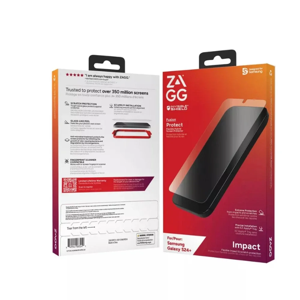 ZAGG Samsung Galaxy S24+ Invisible Shield Fusion Screen Protection